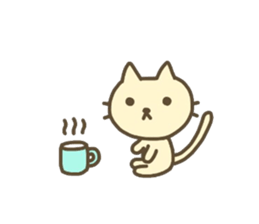 Cute animals. Rabbit, panda, bear, cat. sticker #4096546