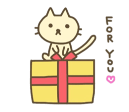 Cute animals. Rabbit, panda, bear, cat. sticker #4096548