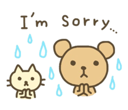 Cute animals. Rabbit, panda, bear, cat. sticker #4096557