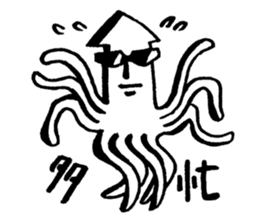 Smart squid sticker #4096615