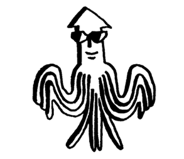 Smart squid sticker #4096622