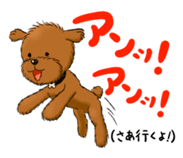 Aru The Toy Poodle. sticker #4097008