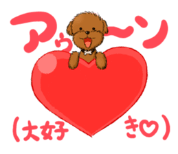 Aru The Toy Poodle. sticker #4097021