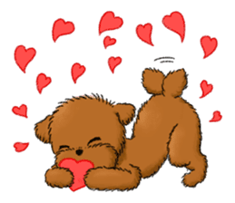 Aru The Toy Poodle. sticker #4097022