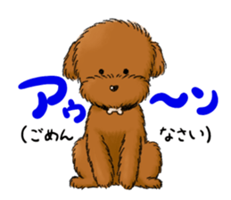 Aru The Toy Poodle. sticker #4097032