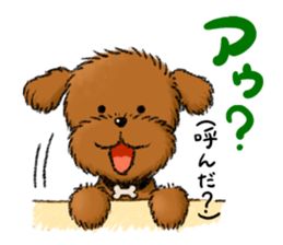 Aru The Toy Poodle. sticker #4097038