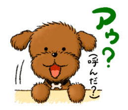 Aru The Toy Poodle. sticker #4097038