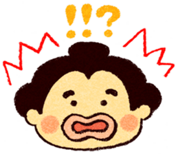 Warm fuzzy sumo wrestler sticker #4097291