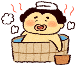Warm fuzzy sumo wrestler sticker #4097313