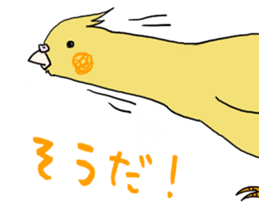 Hedgehog and parakeets sticker #4097807