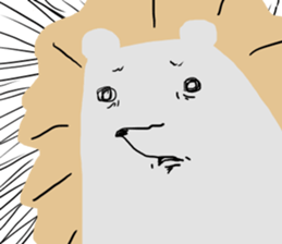 Hedgehog and parakeets sticker #4097814