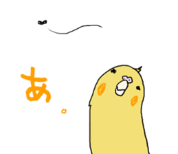 Hedgehog and parakeets sticker #4097822