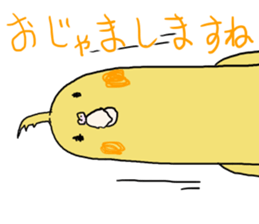 Hedgehog and parakeets sticker #4097826