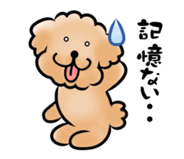 Poodle with 365 days sticker #4098141