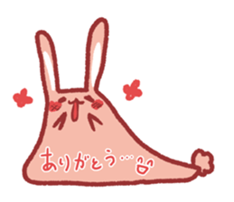 Note pad of abdomen rabbit sticker #4098609