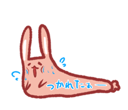 Note pad of abdomen rabbit sticker #4098618