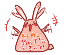 Note pad of abdomen rabbit sticker #4098620