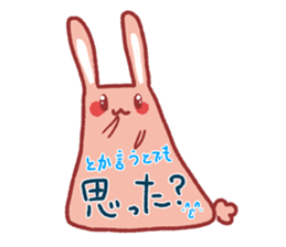 Note pad of abdomen rabbit sticker #4098626