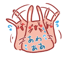 Note pad of abdomen rabbit sticker #4098631