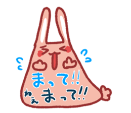 Note pad of abdomen rabbit sticker #4098632