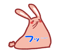 Note pad of abdomen rabbit sticker #4098633