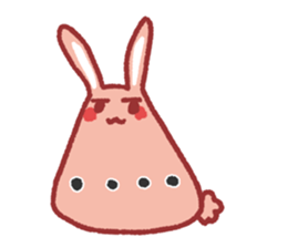 Note pad of abdomen rabbit sticker #4098637