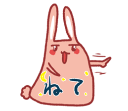 Note pad of abdomen rabbit sticker #4098638