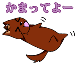 I want to bothered dog ~MARON~ sticker #4099765