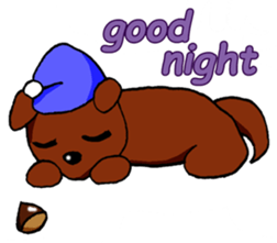 I want to bothered dog ~MARON~ sticker #4099770