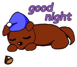 I want to bothered dog ~MARON~ sticker #4099770