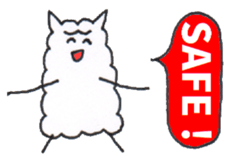 Playful Pretty ALPACA sticker #4100170