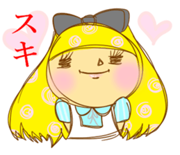 Girl of surreal fairy tale sticker #4100366