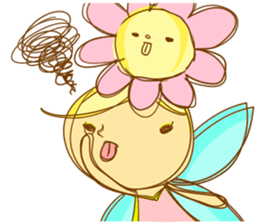 Girl of surreal fairy tale sticker #4100391