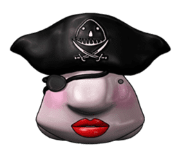 Blobby & Jealousy the strange fish sticker #4100442