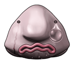 Blobby & Jealousy the strange fish sticker #4100443