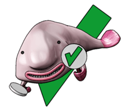 Blobby & Jealousy the strange fish sticker #4100444