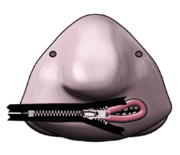 Blobby & Jealousy the strange fish sticker #4100446