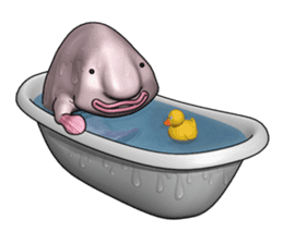Blobby & Jealousy the strange fish sticker #4100448