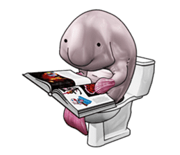 Blobby & Jealousy the strange fish sticker #4100449