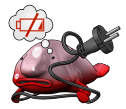 Blobby & Jealousy the strange fish sticker #4100450