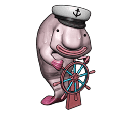 Blobby & Jealousy the strange fish sticker #4100453