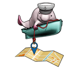 Blobby & Jealousy the strange fish sticker #4100454