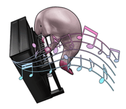 Blobby & Jealousy the strange fish sticker #4100455