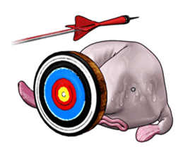 Blobby & Jealousy the strange fish sticker #4100470