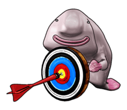 Blobby & Jealousy the strange fish sticker #4100471