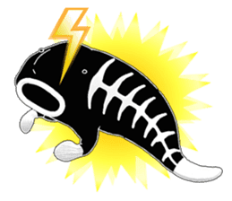 Blobby & Jealousy the strange fish sticker #4100474