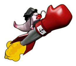 Blobby & Jealousy the strange fish sticker #4100476