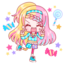 Japanese KAWAII Girls sticker #4100641