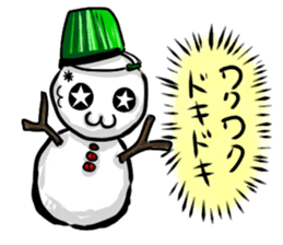 Mr.snowman was born from snowcat. sticker #4100960