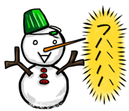 Mr.snowman was born from snowcat. sticker #4100961